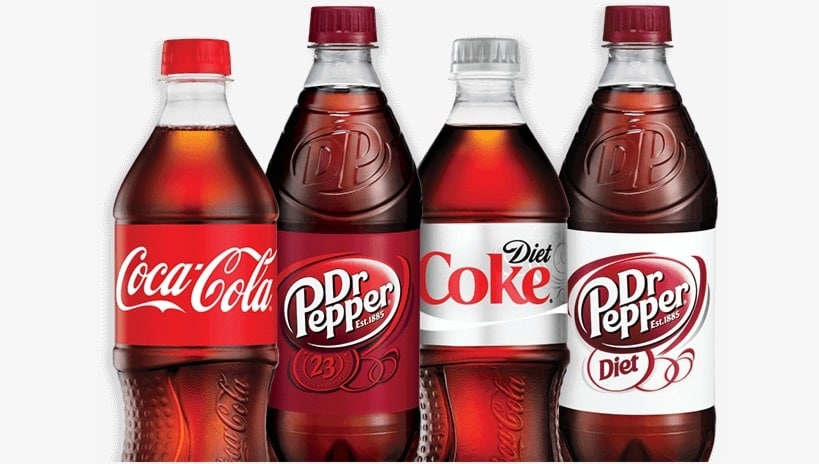 Coke and Dr Pepper Sodas