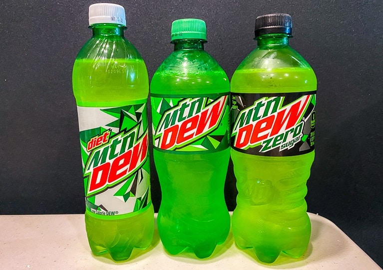 Diet Mountain Dew Vs. Mountain Dew