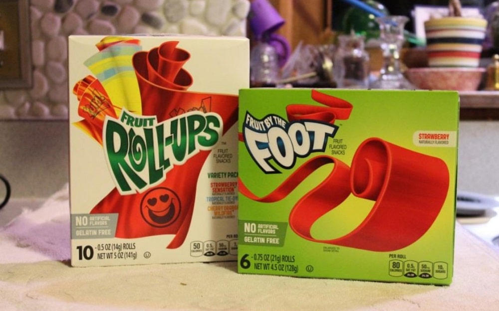 Fruit Roll-Ups vs. Fruit by the Foot